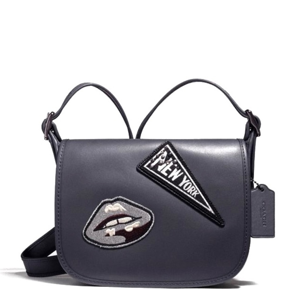 🌸FLASH SALE  FINAL PRICE 🌸PATRICIA SADDLE 23 WITH COOL VARSITY PATCHES
